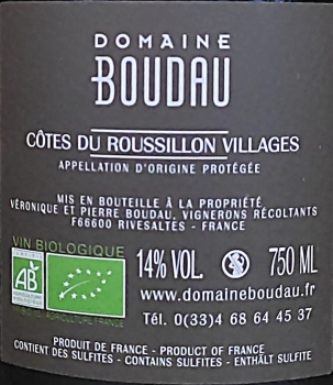 Preview: Domaine Boudau Henri Boudau 2021 AP Côtes du Roussillon Villages, Rotwein, 0,75l